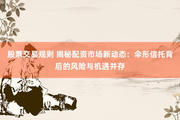 股票交易规则 揭秘配资市场新动态：伞形信托背后的风险与机遇并存