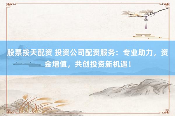 股票按天配资 投资公司配资服务：专业助力，资金增值，共创投资新机遇！