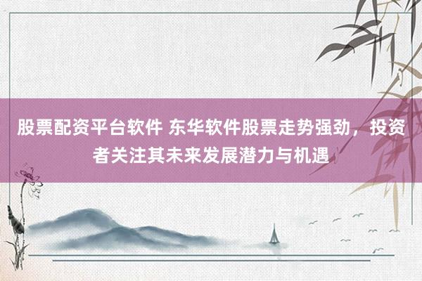 股票配资平台软件 东华软件股票走势强劲，投资者关注其未来发展潜力与机遇