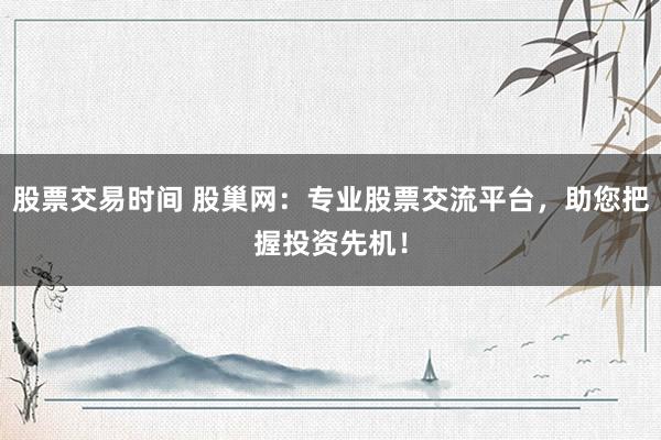 股票交易时间 股巢网：专业股票交流平台，助您把握投资先机！
